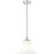 Fleur 1 Light 12 inch Brushed Nickel Pendant Ceiling Light
