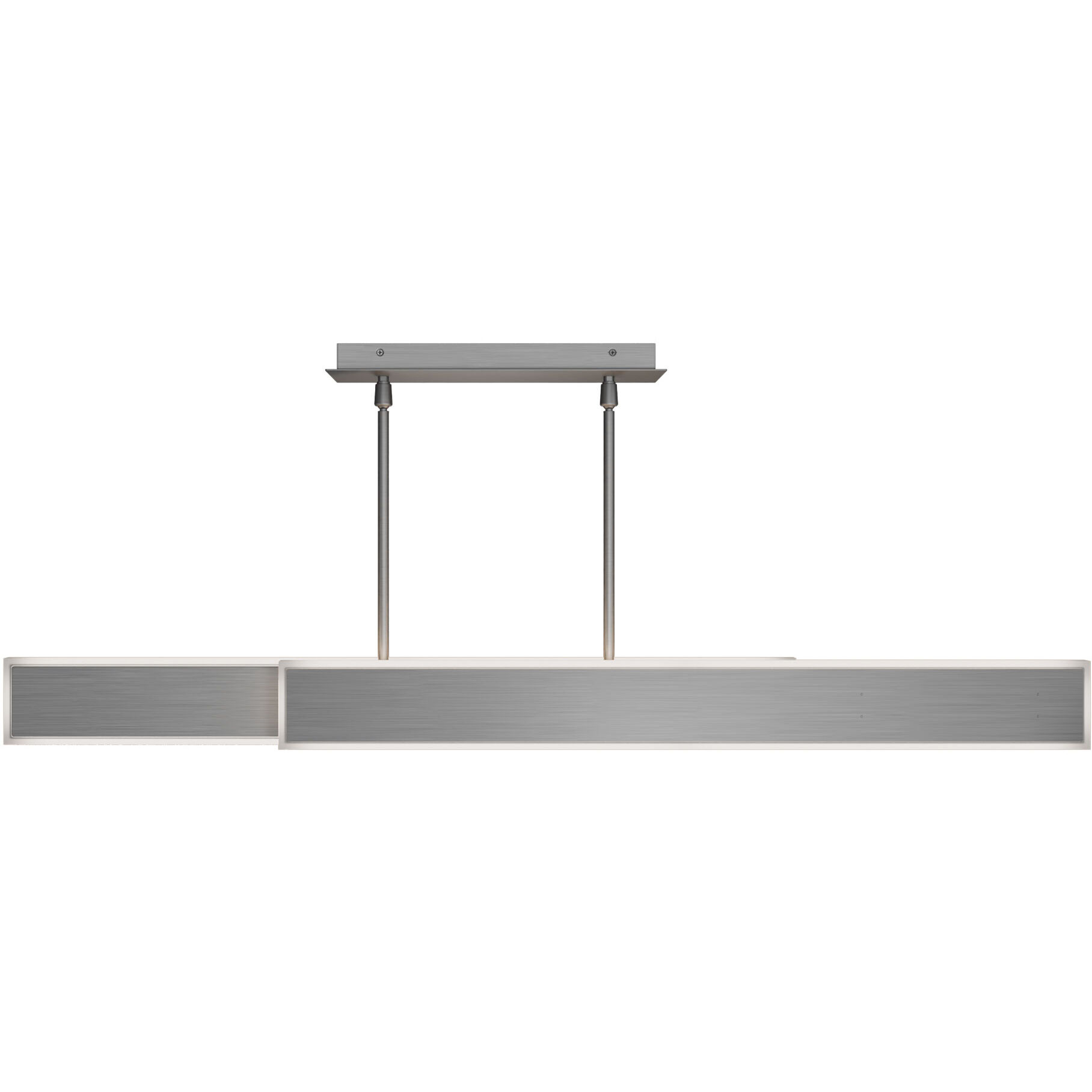 Bastone Linear Pendant Ceiling Light in 2700K, Brushed Nickel, dweLED
