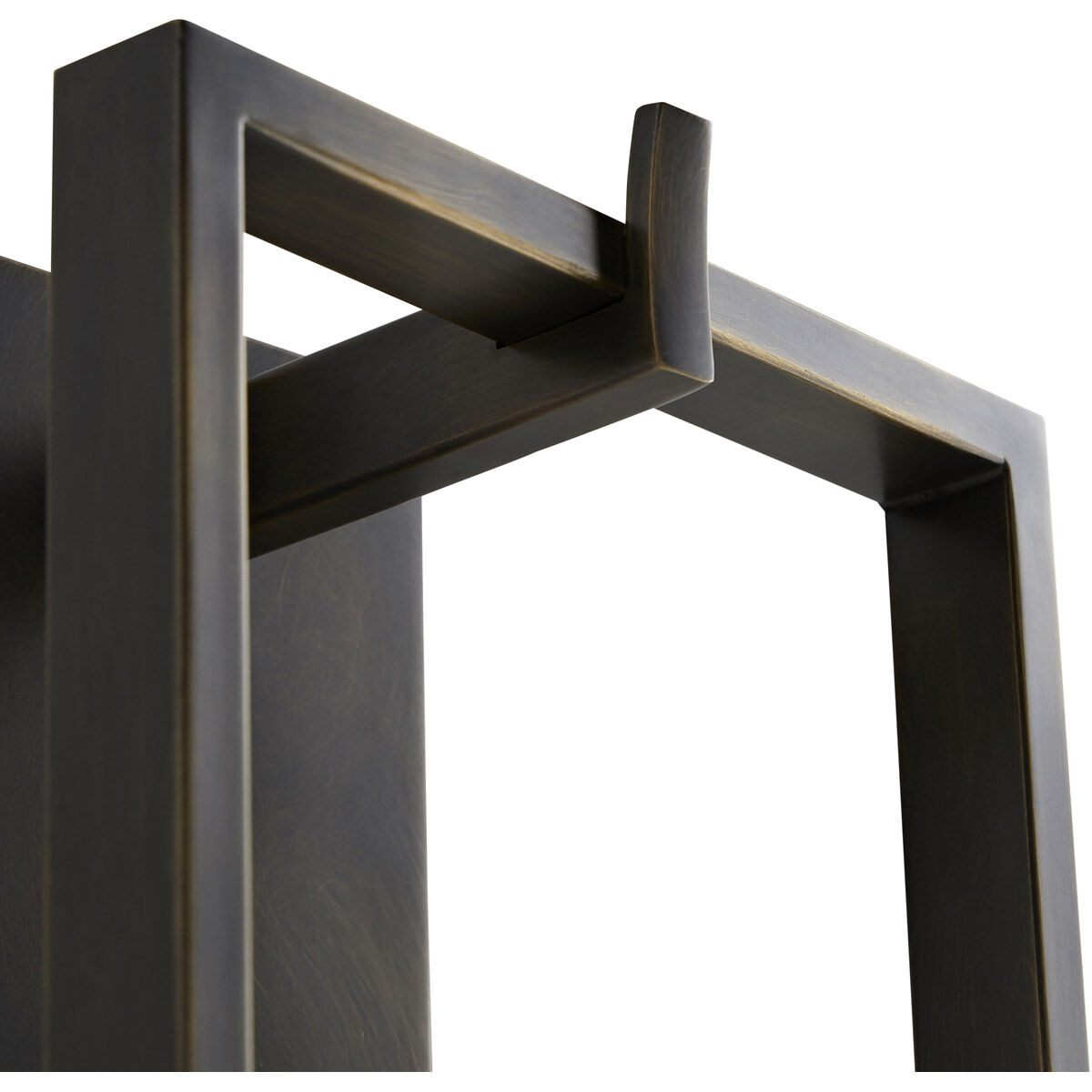 Trapeze Sconce Wall Light in Aged Bronze