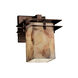 Alabaster Rocks LED 6.5 inch Brushed Nickel Wall Sconce Wall Light in 700 Lm LED, Cylinder with Flat Rim, Metropolis