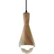 Radiance Collection - Erlen 1 Light 4.75 inch Harvest Yellow Slate and Matte Black Pendant Ceiling Light in Replaceable Bulb, Form+Finish+Function