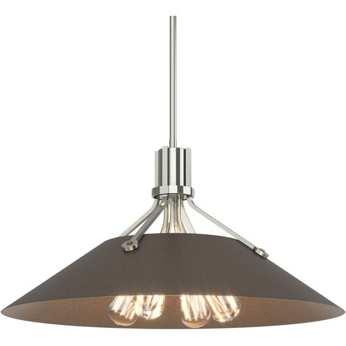 Henry 4 Light 23.1 inch Sterling and Ink Pendant Ceiling Light