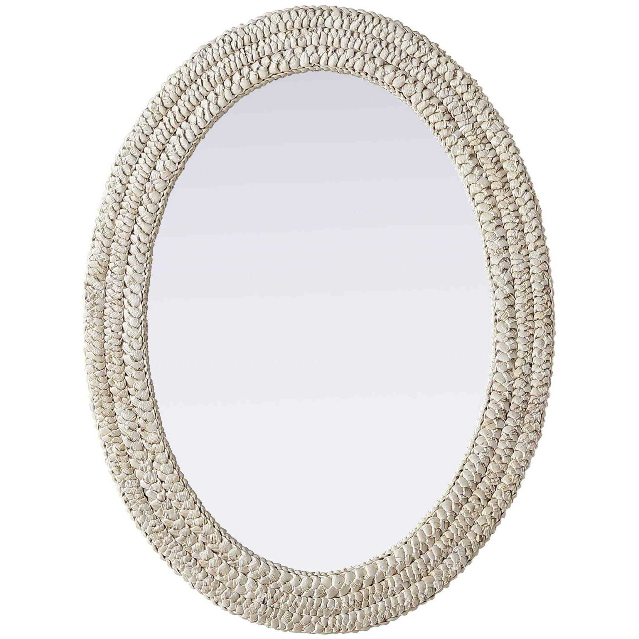 Marlowe 36 X 27 inch Linen White Mirror