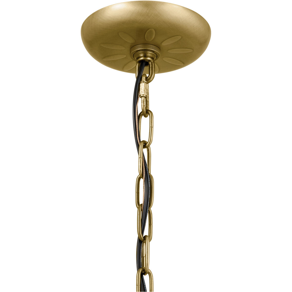 Homestead Heddle 3 Light 16 inch Natural Brass Chandelier Ceiling Light, Heddle