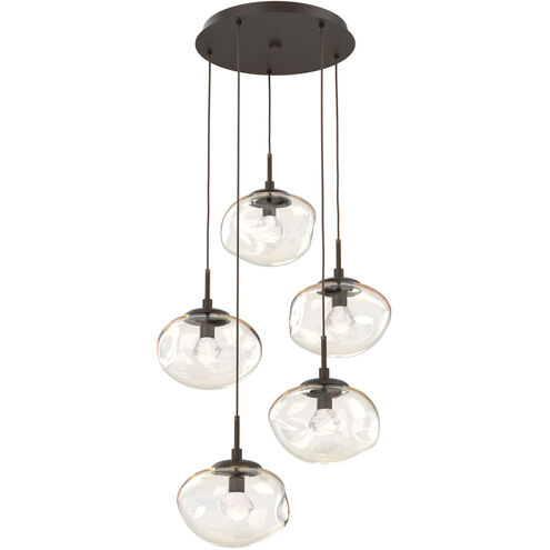 Nova LED LED Flat Bronze Chandelier Ceiling Light, Round Multi-Port