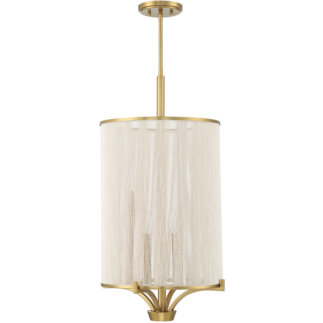 Wynwood 4 Light 16 inch Warm Brass Chandelier Ceiling Light