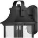 Grant LED 17 inch Textured Black Outdoor Wall Mount Lantern