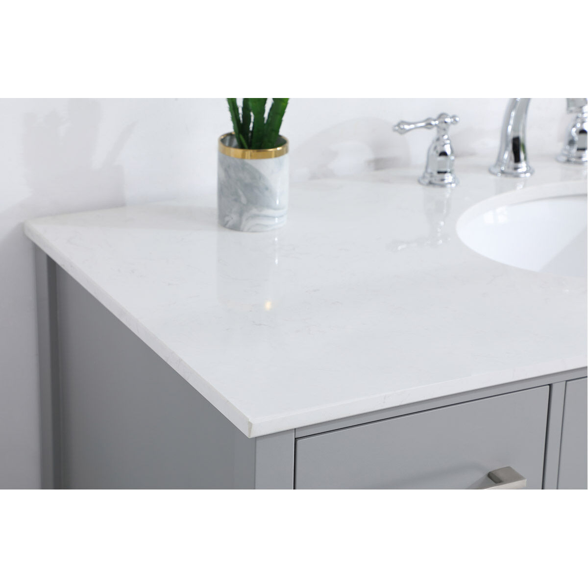 Irene 48 X 22 X 34 inch Gray Vanity Sink Set