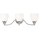 Somerville 3 Light 23 inch Polished Chrome Bath Vanity Wall Light