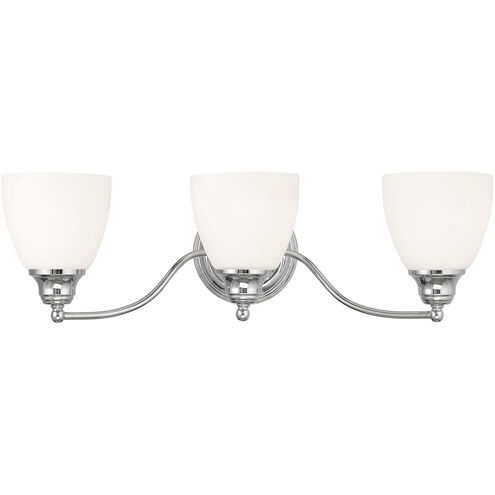 Somerville 3 Light 23 inch Polished Chrome Bath Vanity Wall Light