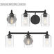 Ryehouse 2 Light 14 inch Matte Black Bathroom Vanity Light Wall Light