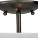 Logan 2 Light 13 inch Black Semi-Flush Mount Ceiling Light