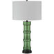 Balsam 32 inch 150 watt Green and Glossy Black Table Lamp Portable Light