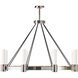 Dixon 8 Light 40 inch Polished Nickel Chandelier Ceiling Light