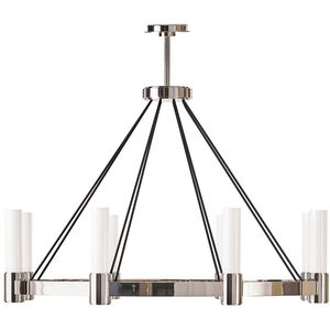 Dixon 8 Light 40 inch Polished Nickel Chandelier Ceiling Light