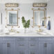Jennings Bath Vanity Light Wall Light in Aged Brass