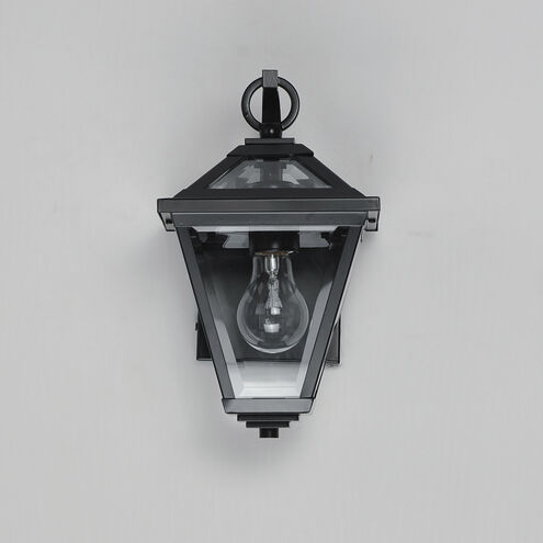 Prism 1 Light 12.25 inch Black Outdoor Wall Mount