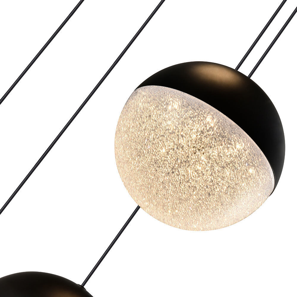 Artisan Collection/RAVELLO Series 5 Light 10.25 inch Black Pendant/Chandelier Ceiling Light