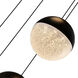 Artisan Collection/RAVELLO Series 5 Light 10 inch Black Pendant/Chandelier Ceiling Light