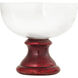 Melrose Red with Clear Holiday Bowl, Large