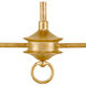 Nottaway 2 Light 40 inch Contemporary Gold Leaf Chandelier Ceiling Light