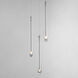Stillo LED 10 inch Satin Nickel Multi-Light Pendant Ceiling Light