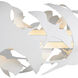 Tijereta LED 40 inch Gesso White Chandelier Ceiling Light, Marjorie Skouras Collection