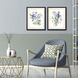Florals Collection Blue Framed Art