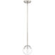 Spyglass 1 Light 6.5 inch Satin Platinum Mini Pendant Ceiling Light