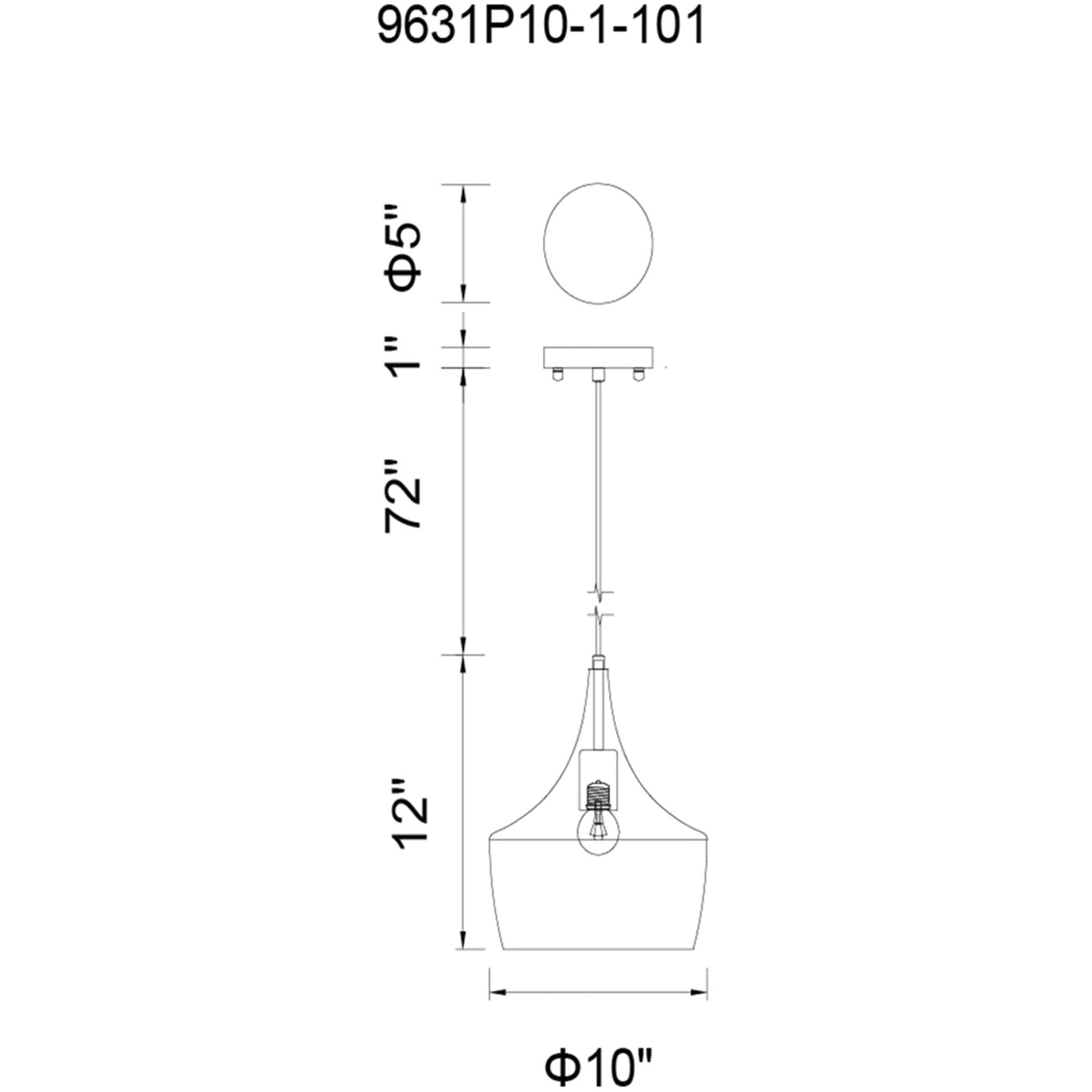 Dynamic 1 Light 10 inch Black Down Mini Pendant Ceiling Light