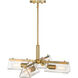 Latitude 4 Light 24 inch Brushed Gold Chandelier Ceiling Light