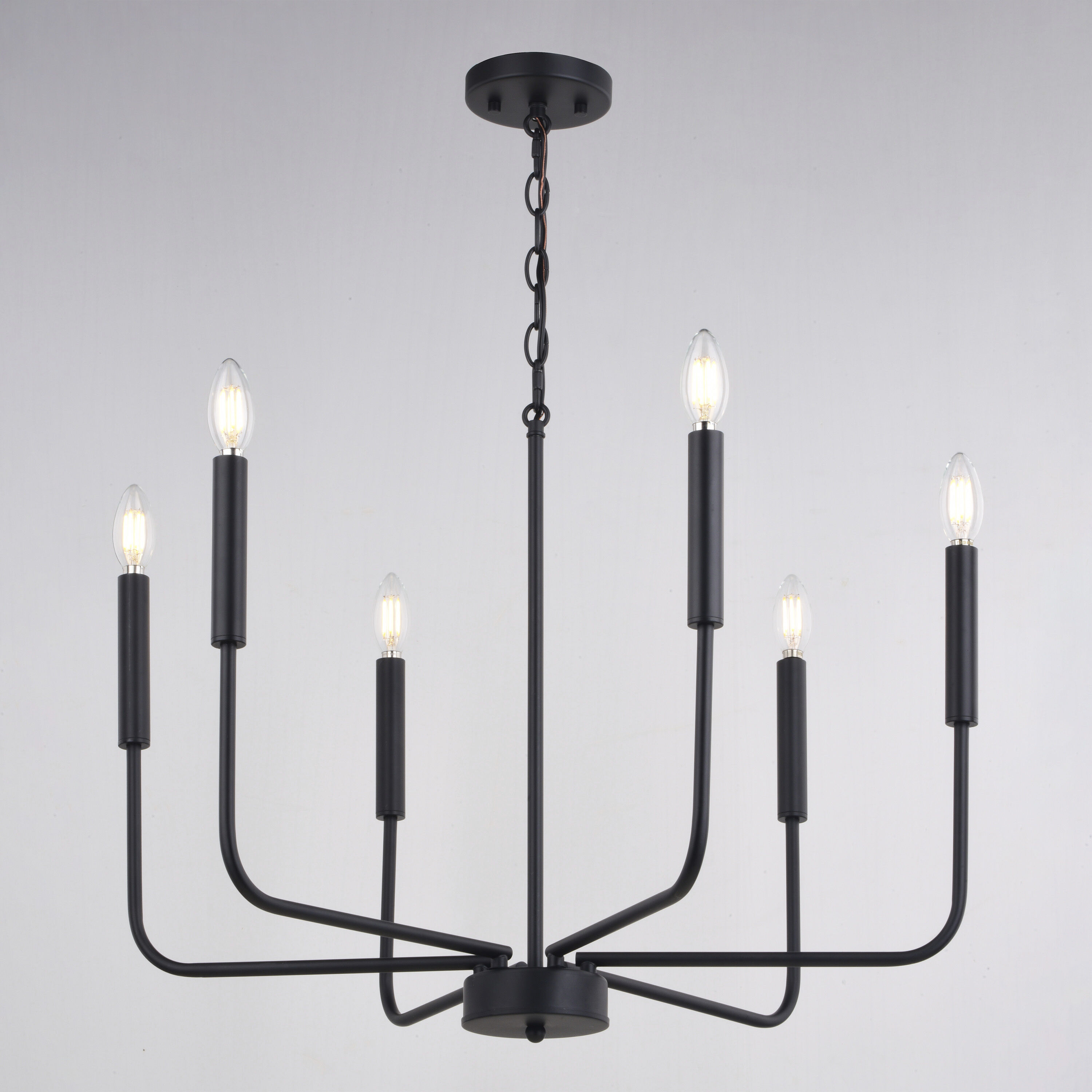 Beldon LED 26 inch Black Chandelier Ceiling Light