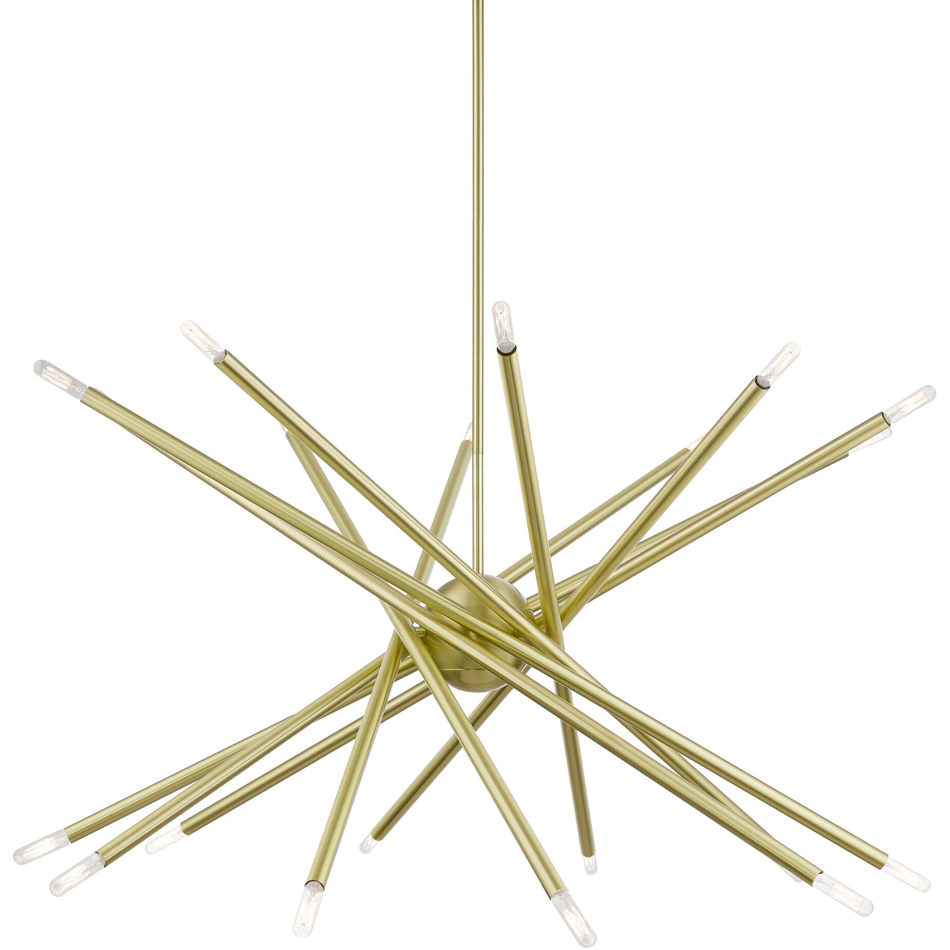 Soho 20 Light 37.5 inch Satin Brass Chandelier Ceiling Light, Large