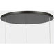 Anne-Marie Barton Armise LED 27.5 inch Matte Carbon Drum Chandelier Ceiling Light