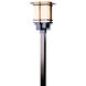 Tourou 1 Light 19.1 inch Coastal Black Outdoor Post Light, Large
