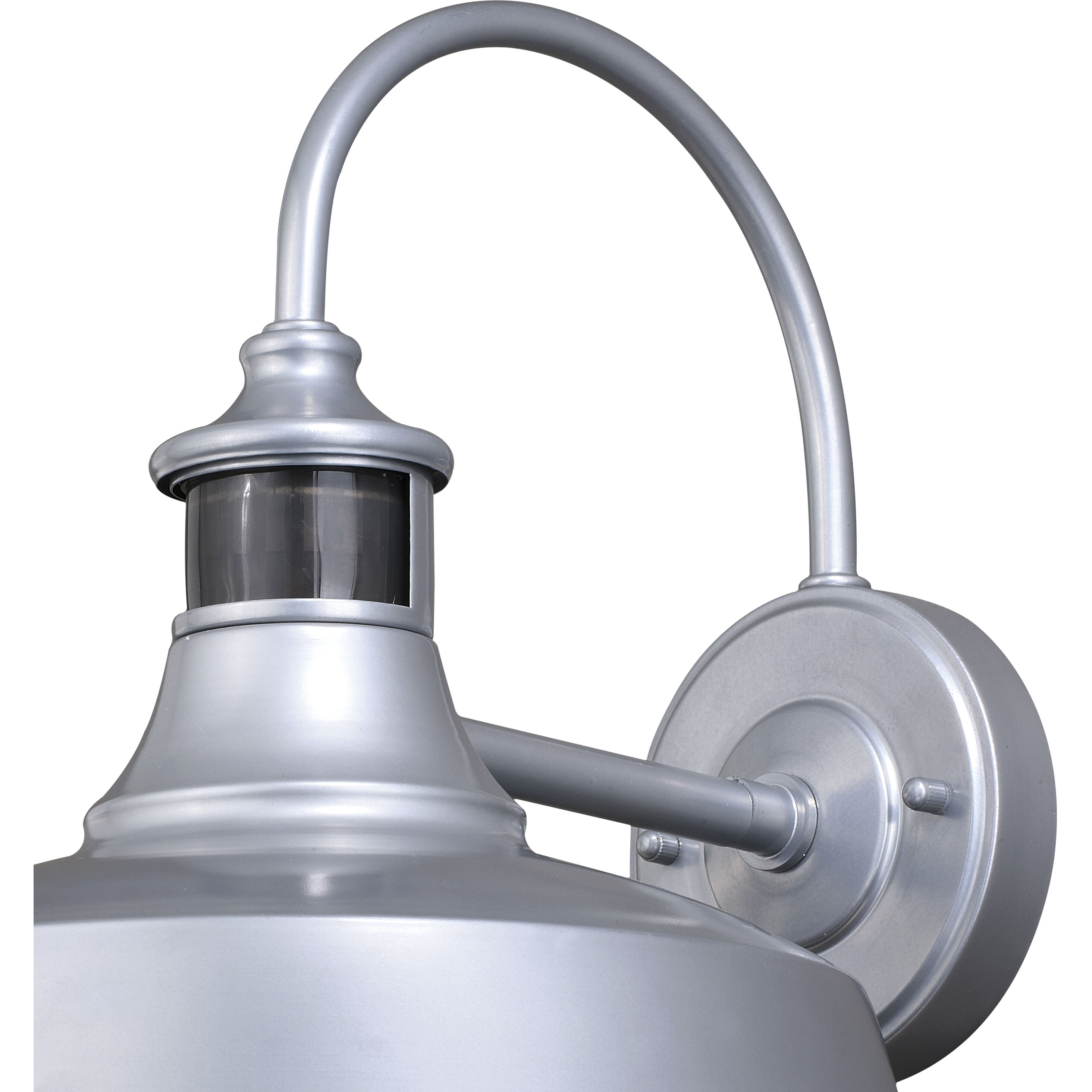 Dorado Satin Silver and White Outdoor Motion Sensor