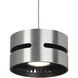 Oxford LED 5 inch Brushed Nickel Pendant Ceiling Light
