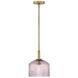Lisette 1 Light 9 inch Lacquered Brass Pendant Ceiling Light in Lacquered Brass and Rose