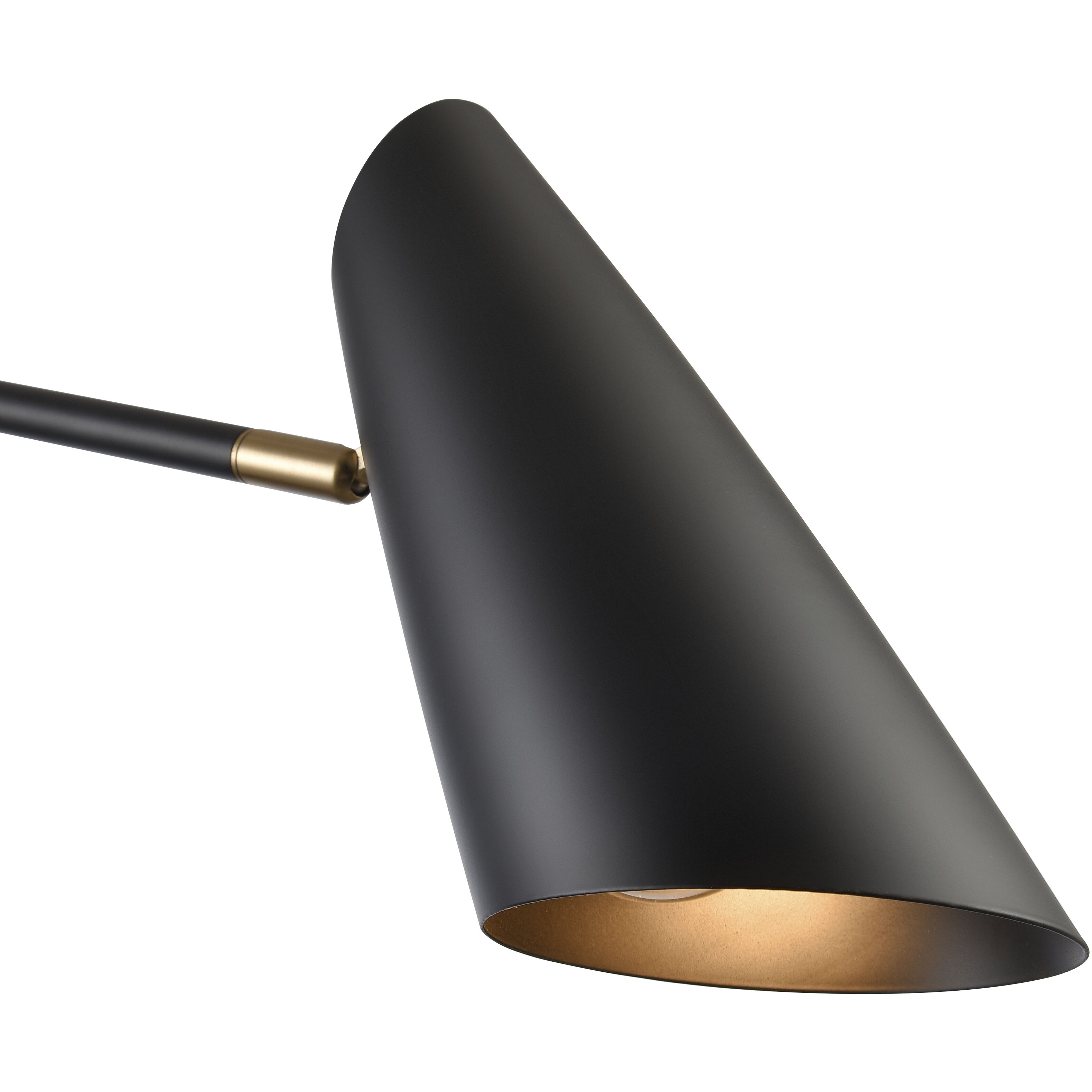 Stanley 17.75 inch 60 watt Matte Black Swingarm Sconce Wall Light