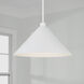 Alden 1 Light 18 inch Matte White Pendant Ceiling Light