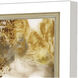 Cloudbreak White and Brown and Metallic Framed Art