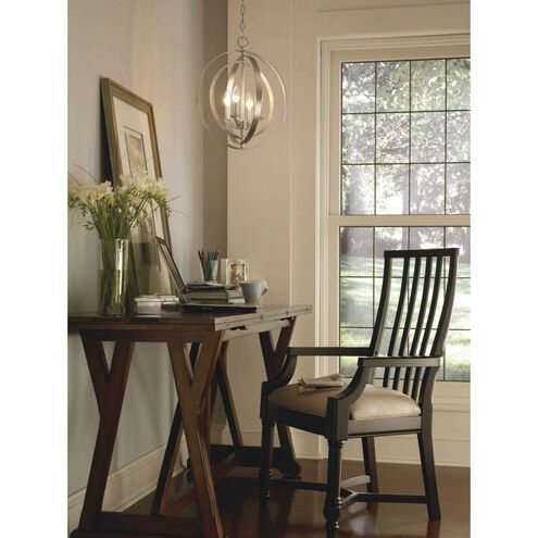 Equinox 4 Light 16 inch Burnished Silver Foyer Pendant Ceiling Light