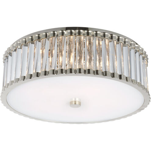 Chapman & Myers Kean LED 18.25 inch Polished Nickel Flush Mount Ceiling Light