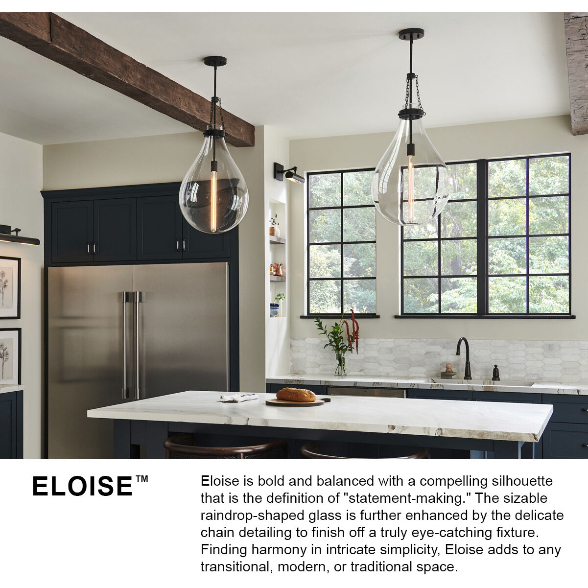 Eloise 1 Light 16 inch Lacquered Brass Pendant Ceiling Light