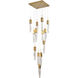 Canada 13 Light 20 inch Gold Chandelier Ceiling Light