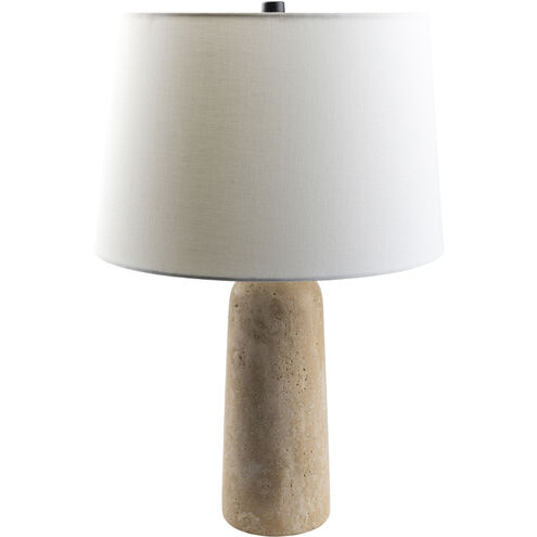 Agate 22 inch 60 watt Beige Accent Table Lamp Portable Light