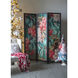 Anita Green and Pink with Brown and Black Room Divider