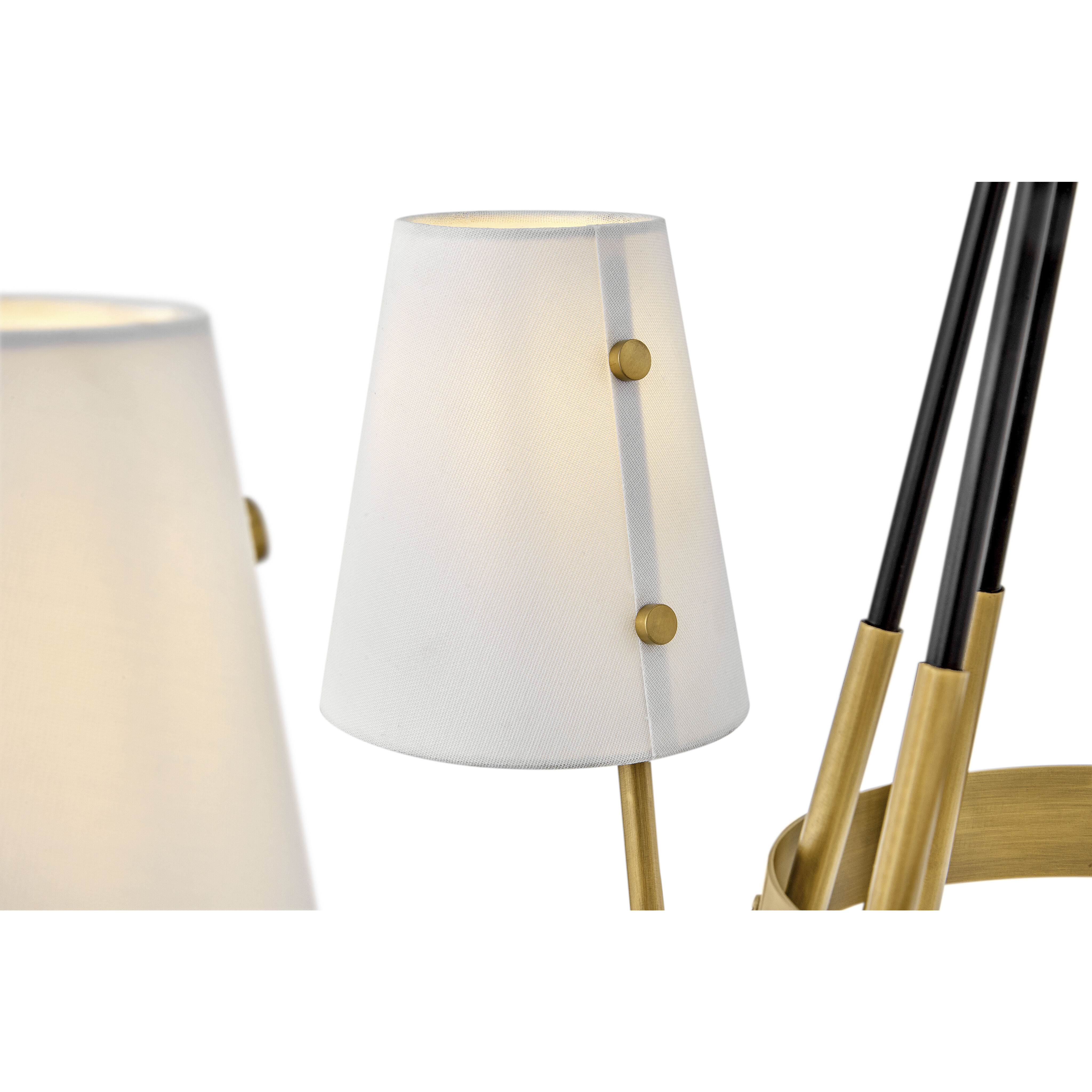 Aston 46.06 inch Heritage Brass Indoor Linear Chandelier Ceiling Light