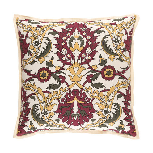 Vincent 20 X 20 inch Saffron and Garnet Throw Pillow