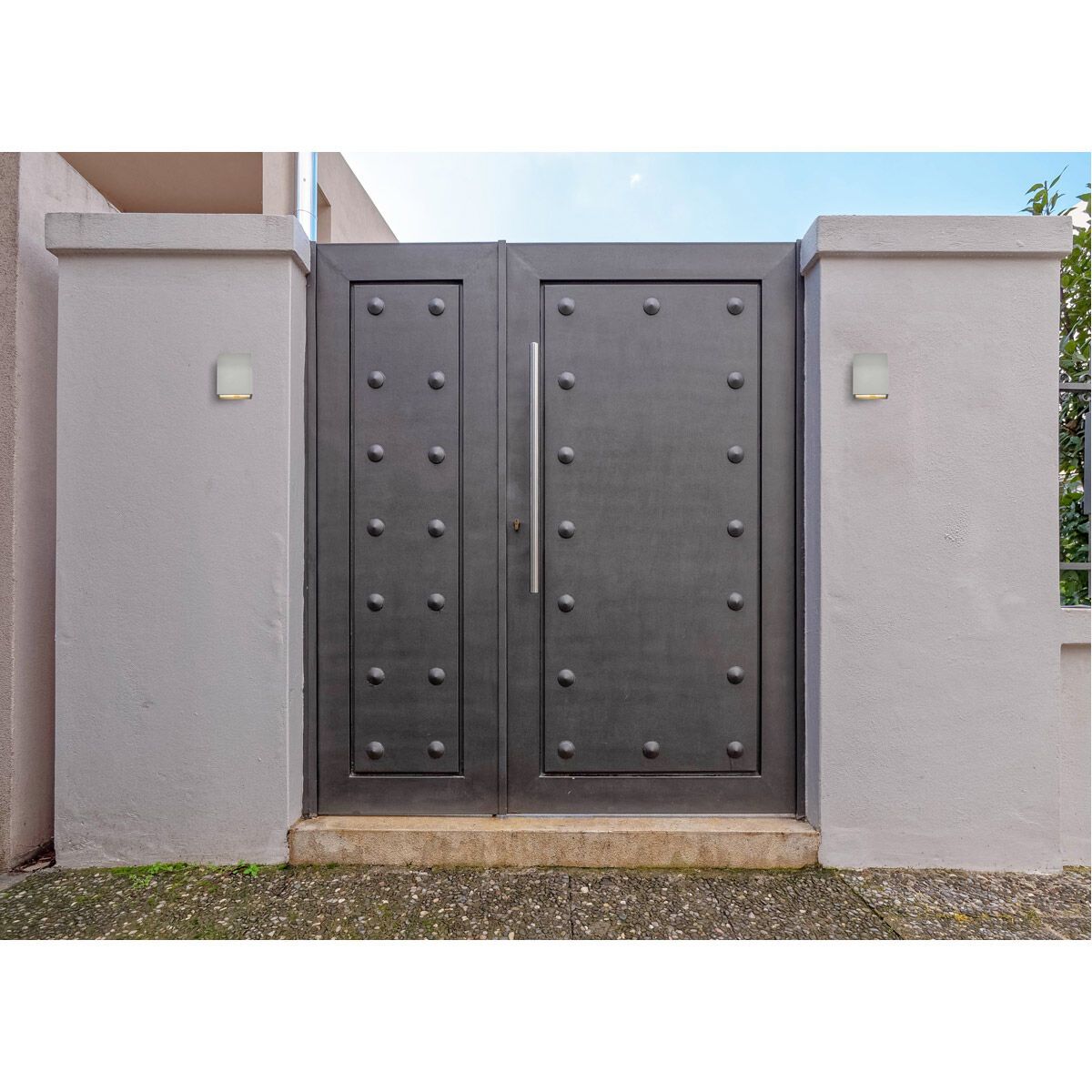 Raine 6 inch Silver Outdoor Wall Light